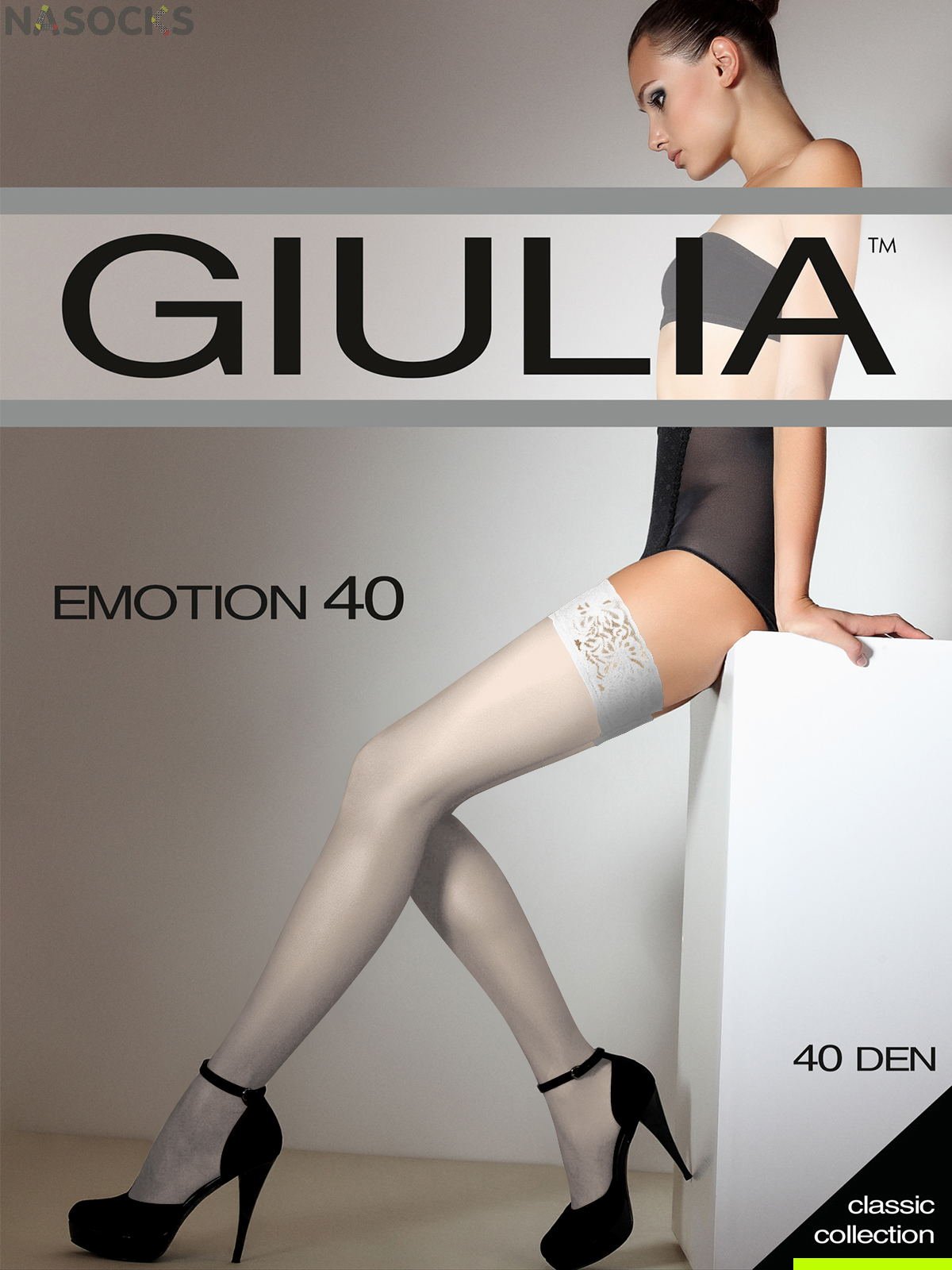Чулки Giulia Emotion 40 den купить недорого|Бесплатная доставка!