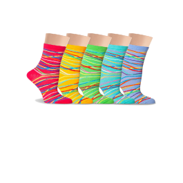 Носки женские разноцветные, в полосочку Lorenz Д49