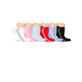 Носки женские спортивные, короткие, ярко-красные Lorenz С11