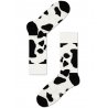 Носки Happy Socks CO01-102, серия Cow Sock, черно-белые с контрастными пятнами