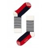 Носки Happy Socks SH01-068, серия Stripe Half, с мелкой полоской на паголенке