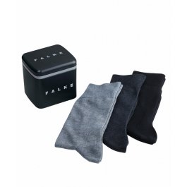 Подарочная металлическая коробка из 3 пар мужских носков Falke 13057 HappyBox 3-Pack (Winter 20/21) (муж.)