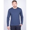 Хлопковый лонгслив с круглым вырезом Oxouno OXO 0379 KULIR 01 Slim fit
