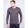 Лонгслив хлопковый с круглым вырезом Oxouno OXO 0384 KULIR 01 Slim fit