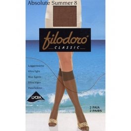 Гольфы матовые на широкой резинке 8ден Filodoro Classic ABSOLUTE SUMMER 8 (гольфы 2 п.)