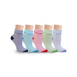 Носки детские для девочек, цветные с отворотом Lorenz Л4