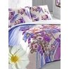 Комплект постельного белья с орнаментом из разноцветных цветов Sova и Javoronok Евро