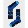 Носки из хлопка, удлиненные, с контрастным рисунком Happy Socks SF12-002 - 2