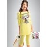 Пижама для девочек из хлопка, с длинным рукавом и рисунком Pelican GNML433